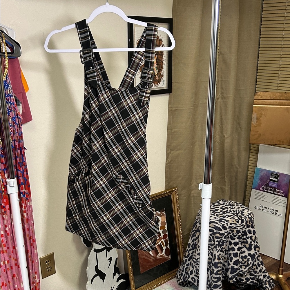 Forever 21 Black and White Plaid Dress